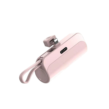 Ultra-Compact 10000mAh Mini Capsule Power Bank - Plug & Play External Battery Charger for Samsung & iPhone