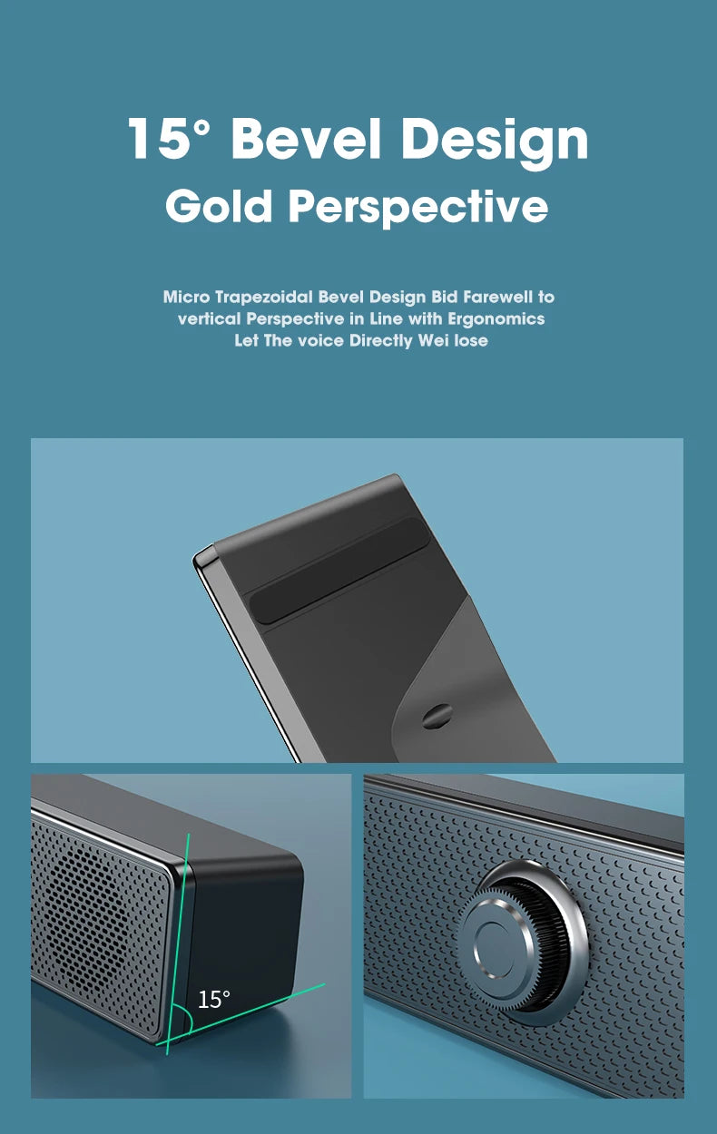 High-Volume 2-in-1 Bluetooth Desktop Mic & Speaker