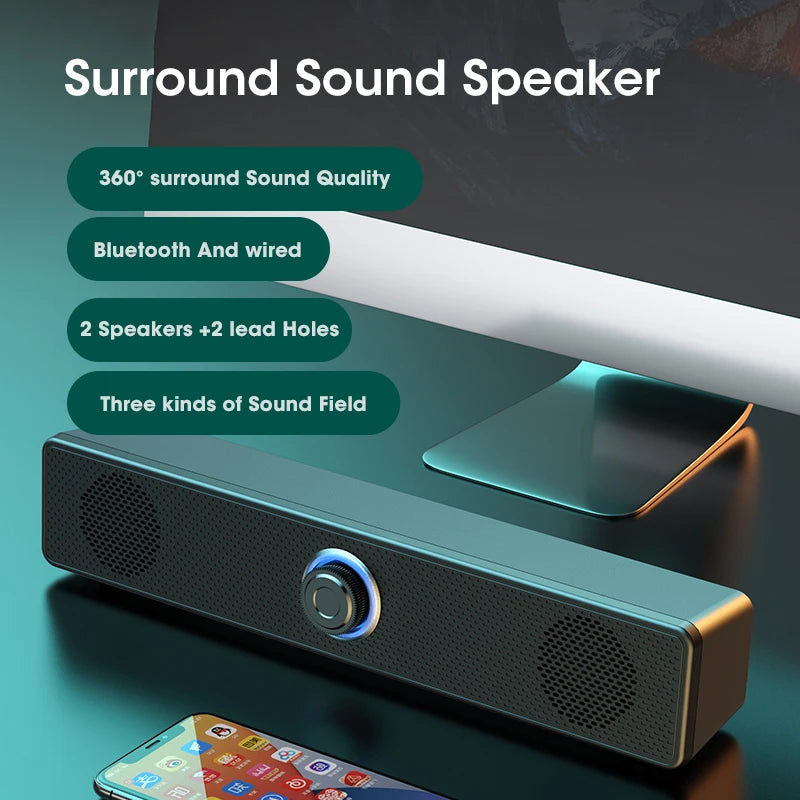 High-Volume 2-in-1 Bluetooth Desktop Mic & Speaker