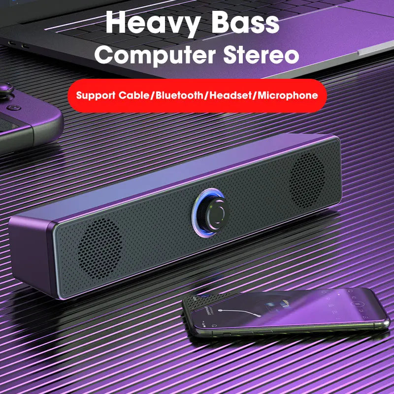 High-Volume 2-in-1 Bluetooth Desktop Mic & Speaker