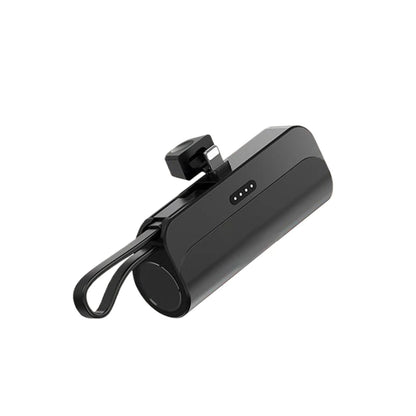 Ultra-Compact 10000mAh Mini Capsule Power Bank - Plug & Play External Battery Charger for Samsung & iPhone